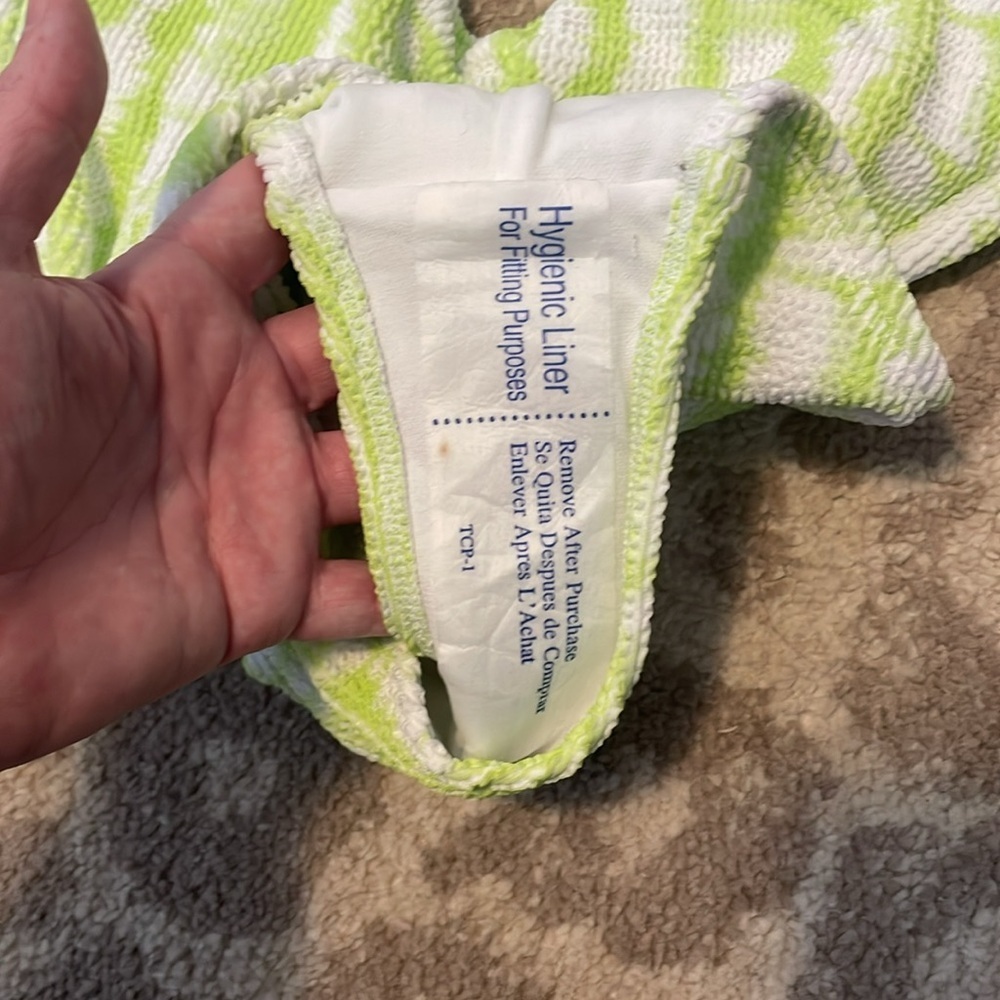 Kona Sol Crinkle Lime Green Tie Dye One Piece M - Picture 4 of 5